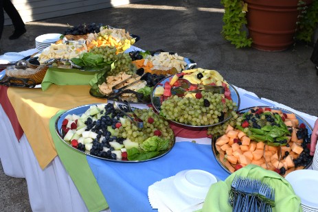 Part of the food available at the Annual Benefit Dinner