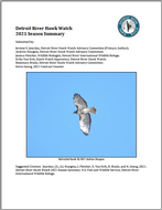 Image of 2021 Detroit River Hawk Watch annual report cover