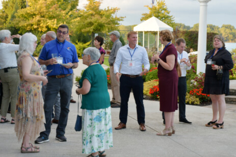 A table of patrons enjoying the Annual Benefit Dinner